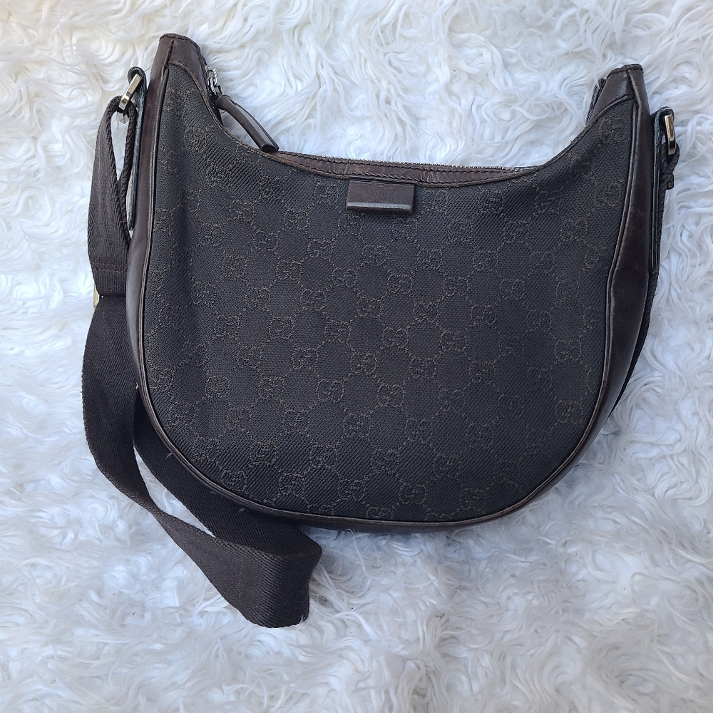 Authentic Dark Brown Gucci Crossbody Bag- Great Condition